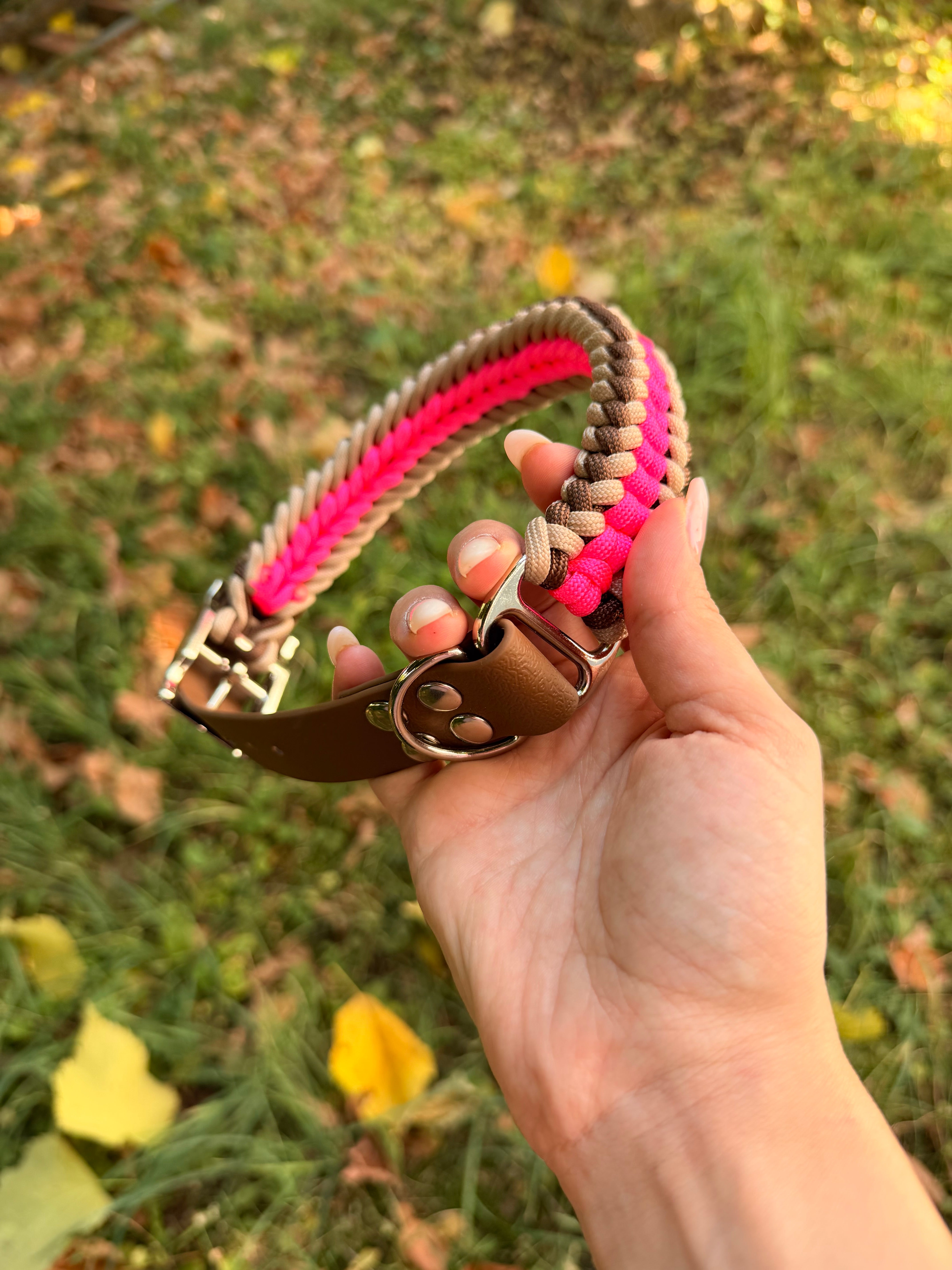 COLLARE intreccio CHERRY CHOCO